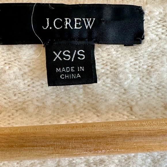 J. Crew Alpaca blend long cable knit open sweater - Picture 6 of 9